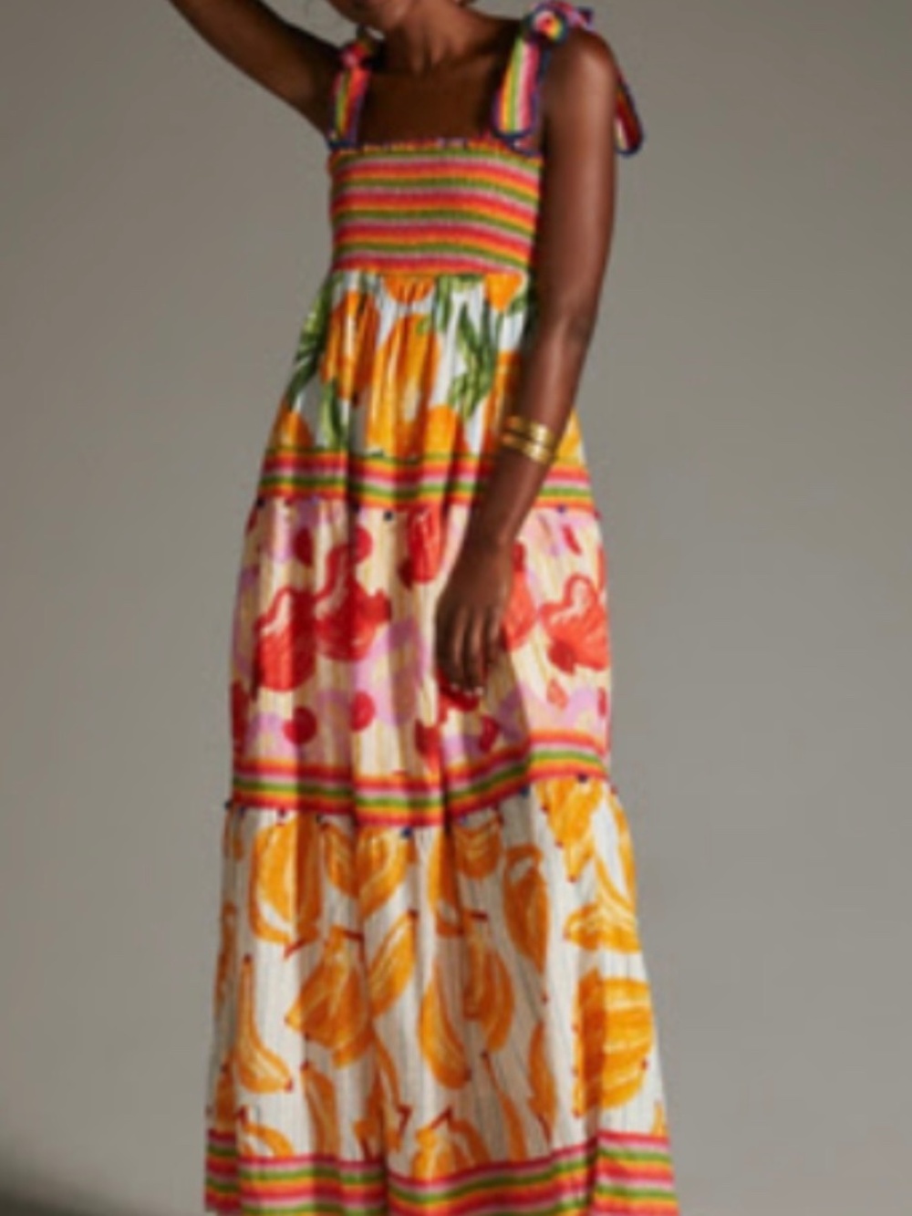 Farm Rio multi color maxi dress